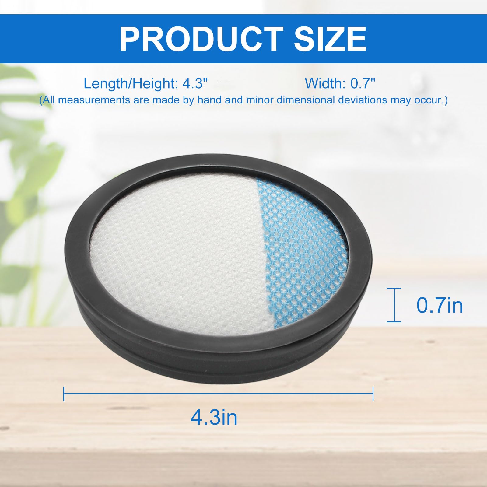 Fette Filter 4-Pack Replacement Filters – Compatible With Ryobi PCL720, PBLSV716, PBLSV717 & Hoover ONEPWR Emerge BH53600/BH53602