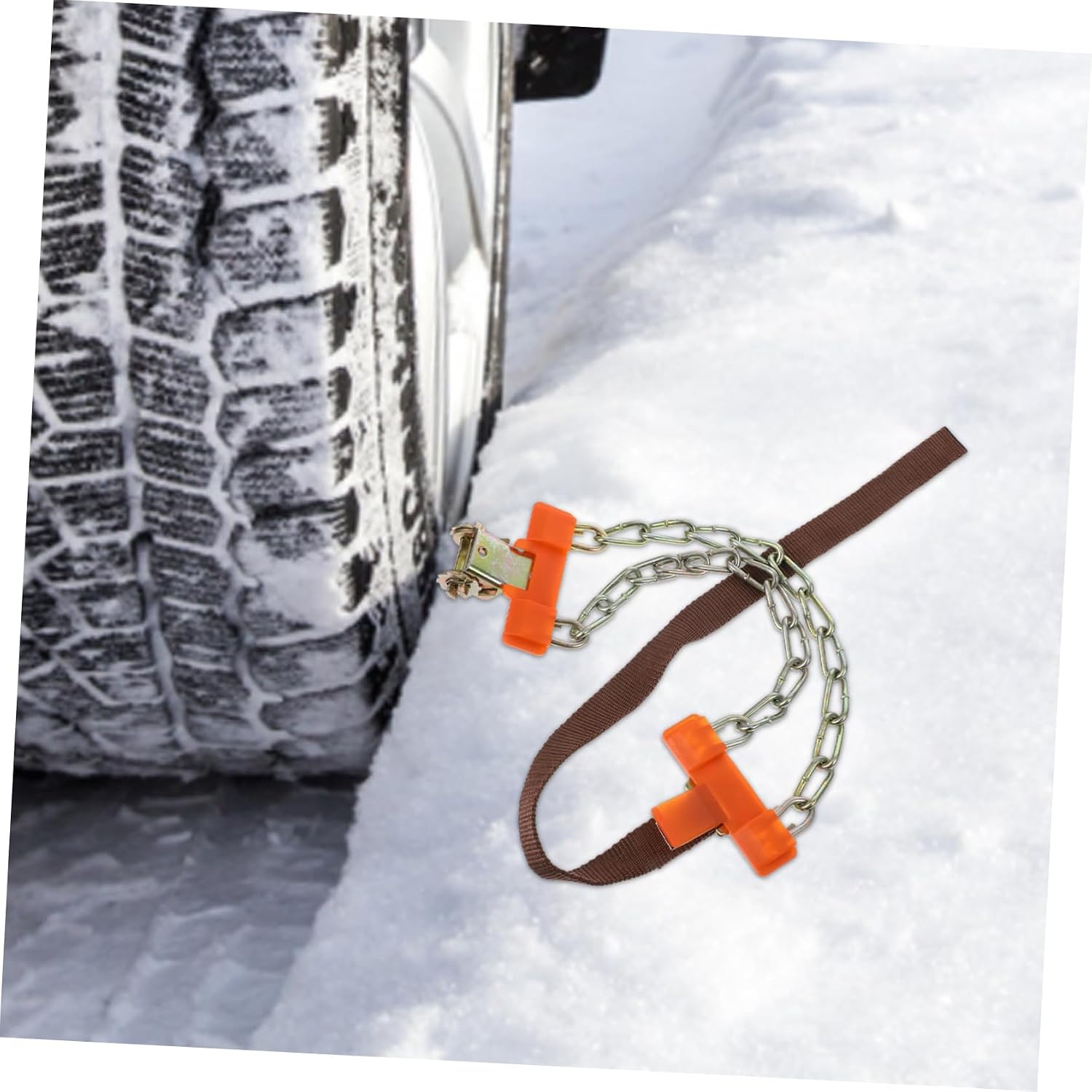 Car -skid Tire Chains for Snow and Easy to Install Fit for Trucks and Suvs Enhanced Traction for Driving