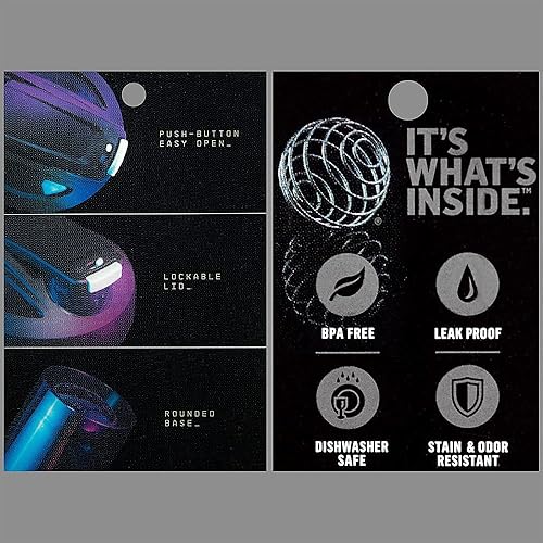 Miniatura 3 de True Athlete Strada Tritan - Vaso agitador con bola batidora de alambre, color dorado (28 onzas líquidas)