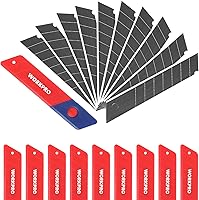 WORKPRO 100-Pack 18mm SK5 Steel Snap-Off Blades for Utility Knives & Box Cutters - Razor Sharp, Rust-Resistant