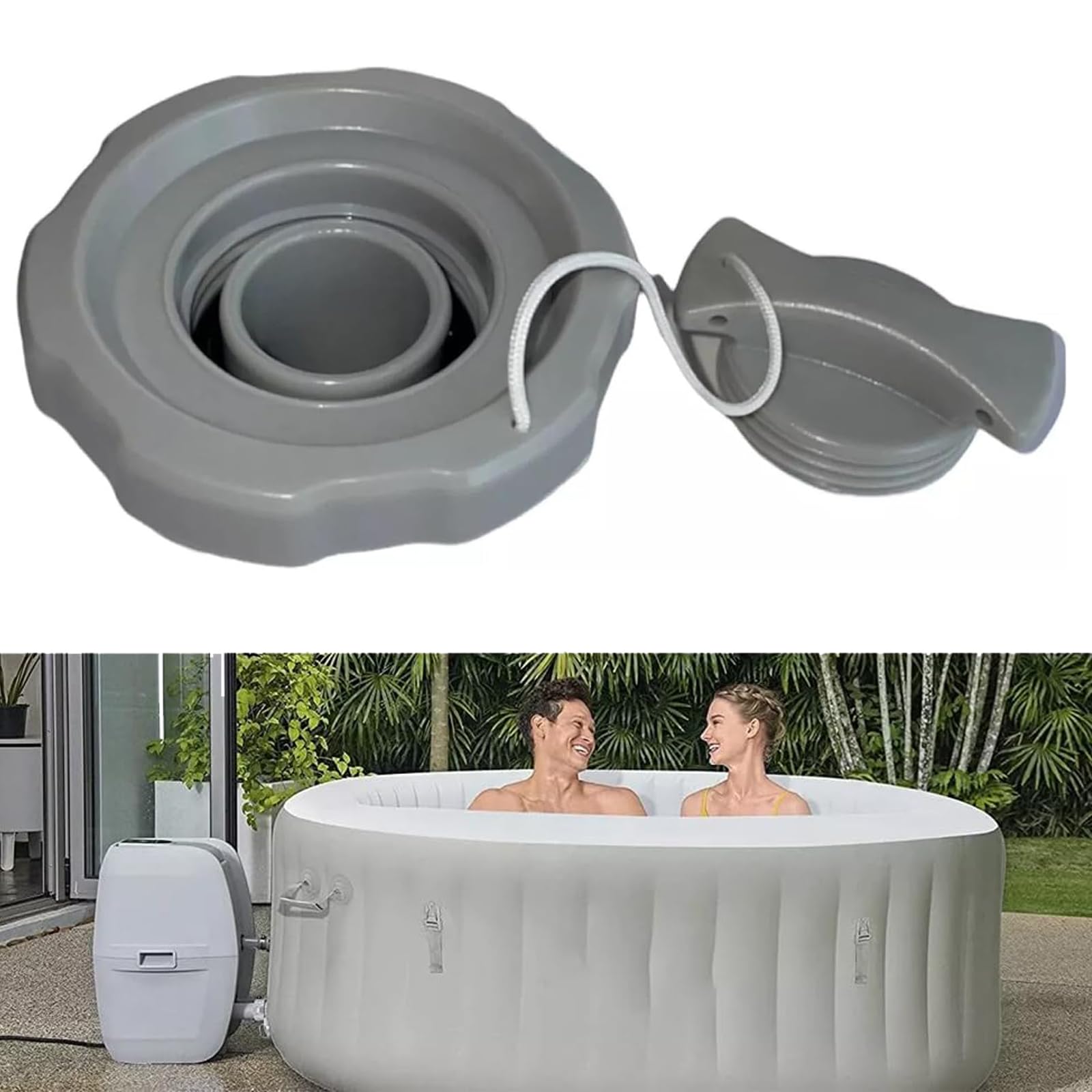 Bouchon de Valve d'air pour Jacuzzi Gonflable Bestway Airjet Saluspa Lay Z, Remplacement P05767