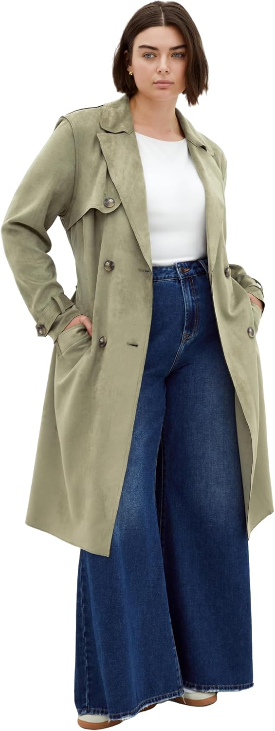 City Chic Women's Plus Size Coat - Cornwall Trench