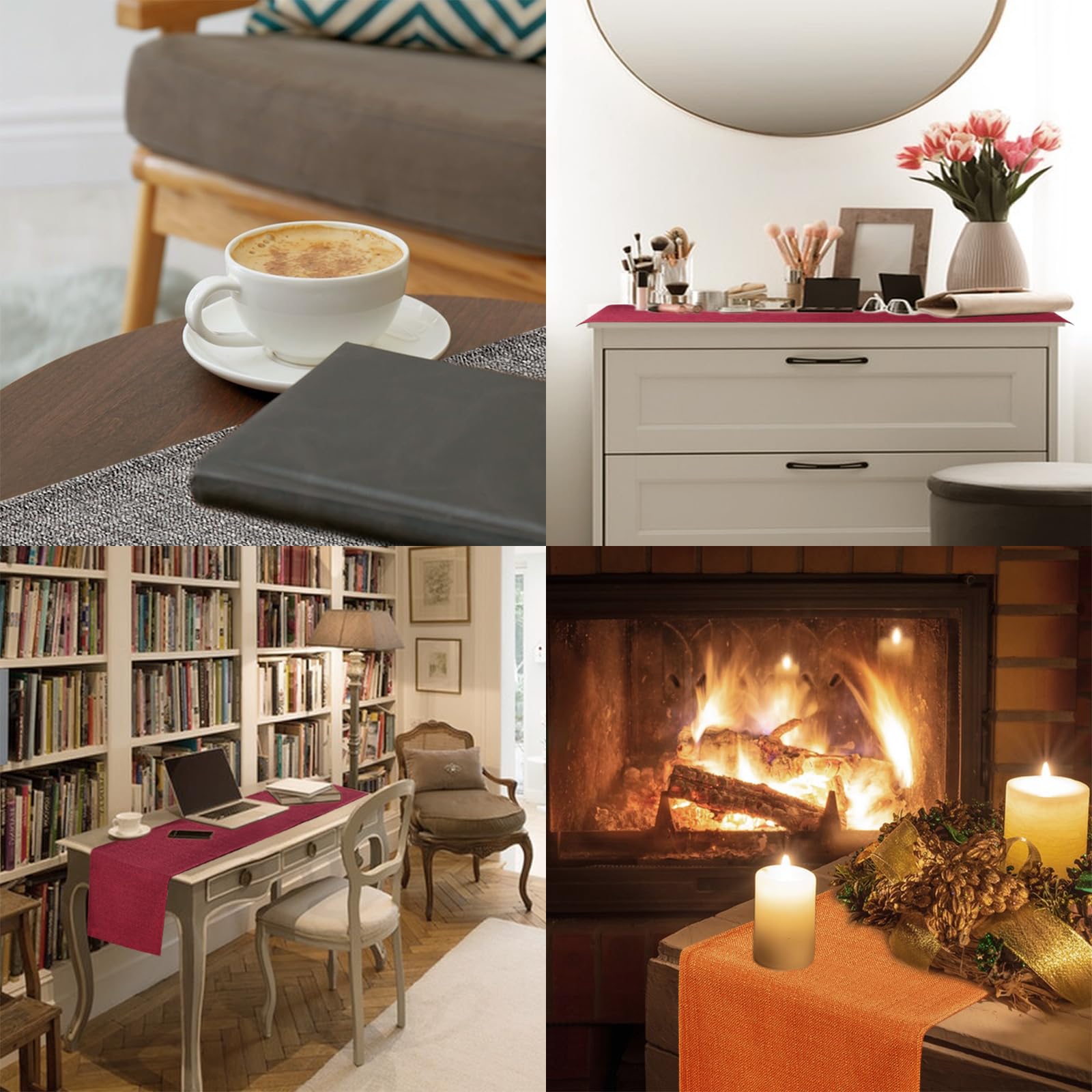 Amazon｜SEASHORE TREE テーブルランナー テーブルカバー 滑り止め