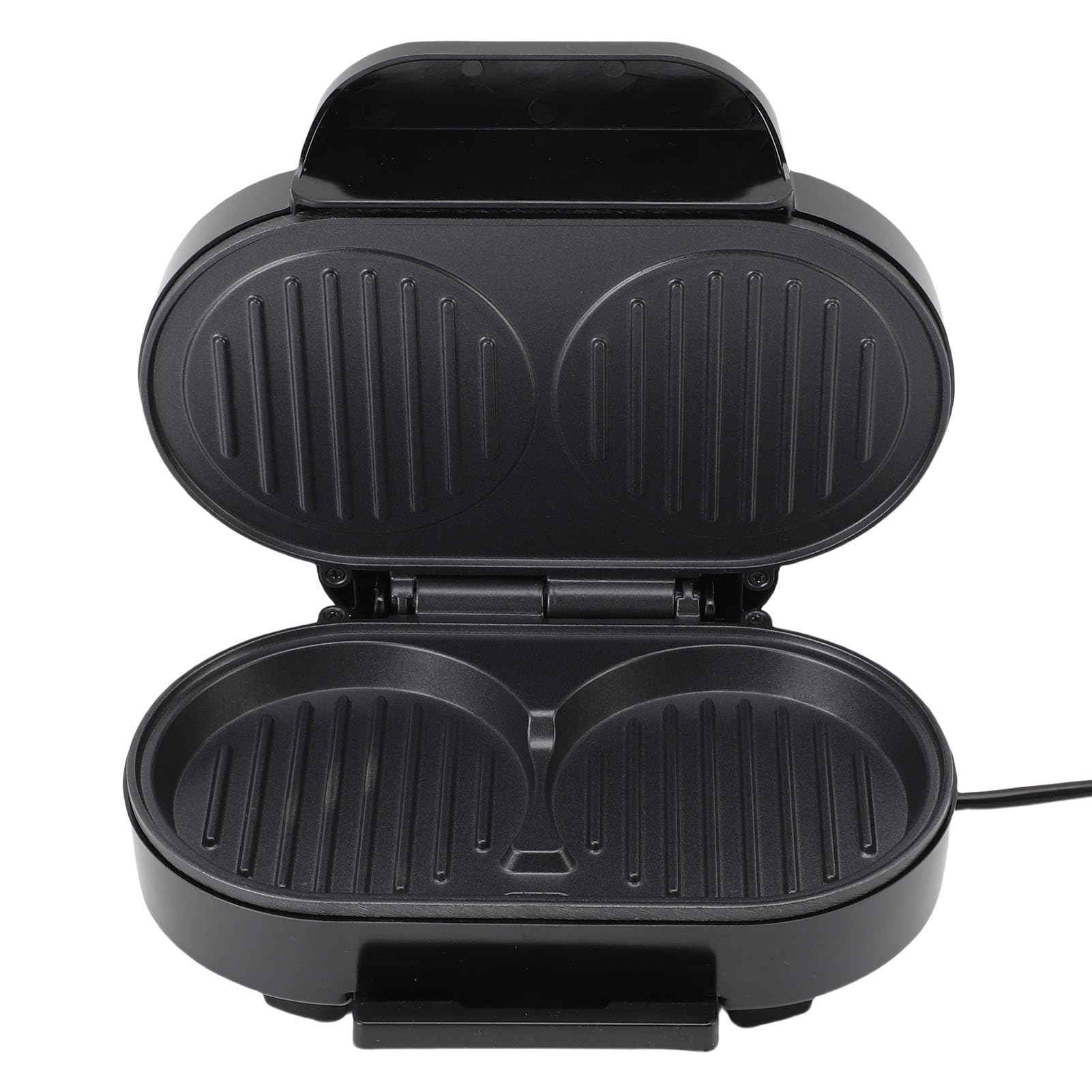 Breakfast Sandwich Maker Fast Cooking Non Stick Egg Burger Machine Home Use Silver Black for Family Restaurant (110V US Plug)