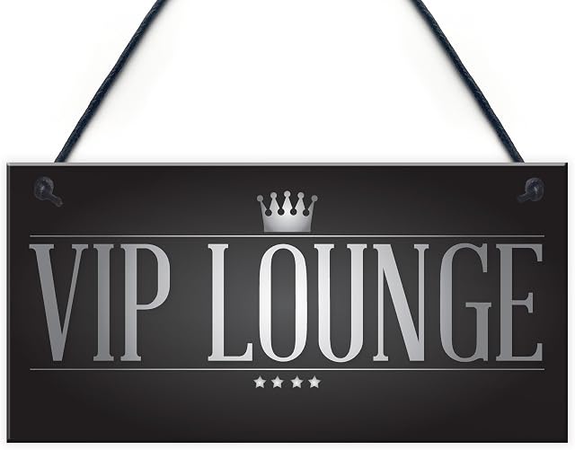 RED OCEAN VIP LOUNGE Vintage Man Cave Pub Home Bar Garden Hanging Sign Plaque BBQ Beer Party Dad Gift