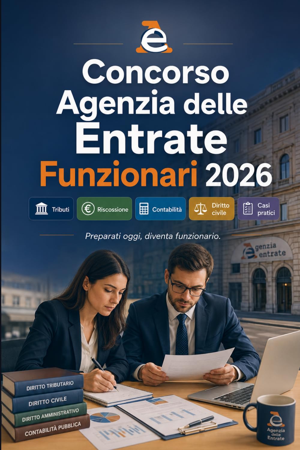 Concorso Agenzia delle Entrate Funzionari 2026: Tributi, accertamento, riscossione, contabilità, diritto civile e amministrativo, casi pratici e quiz