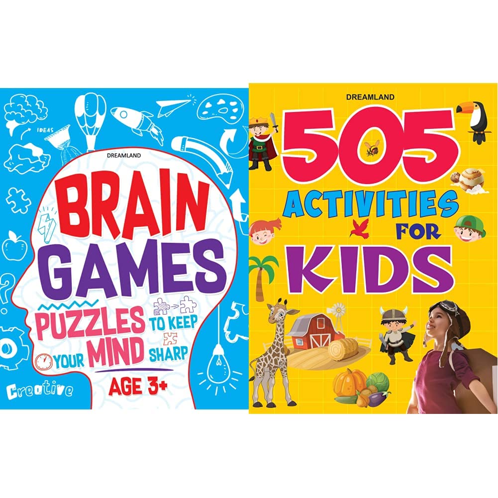 Brain Games Age 3++505 Activities For Kids (Set Of 2 Books)