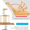 MEEDEN Sketch Box Table Easel with Metal Drawer - Adjustable Easel & Sketch Box Made of Solid Beech Wood Art Easel with Storage Space for or Plein Air Holds Canvases up to 34