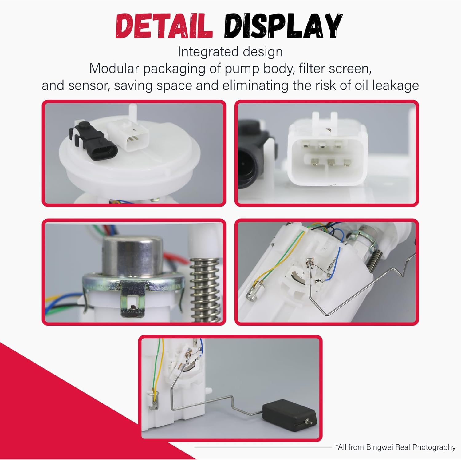 E4003M,P77045M/Electric Fuel Pump Module Assembly/Compatible with Chevy Aveo Aveo5 Pontiac G3 Wave L4 1.6L Gas 2009-2011/Replace SP6667M with Sending Unit Pressure Sensor