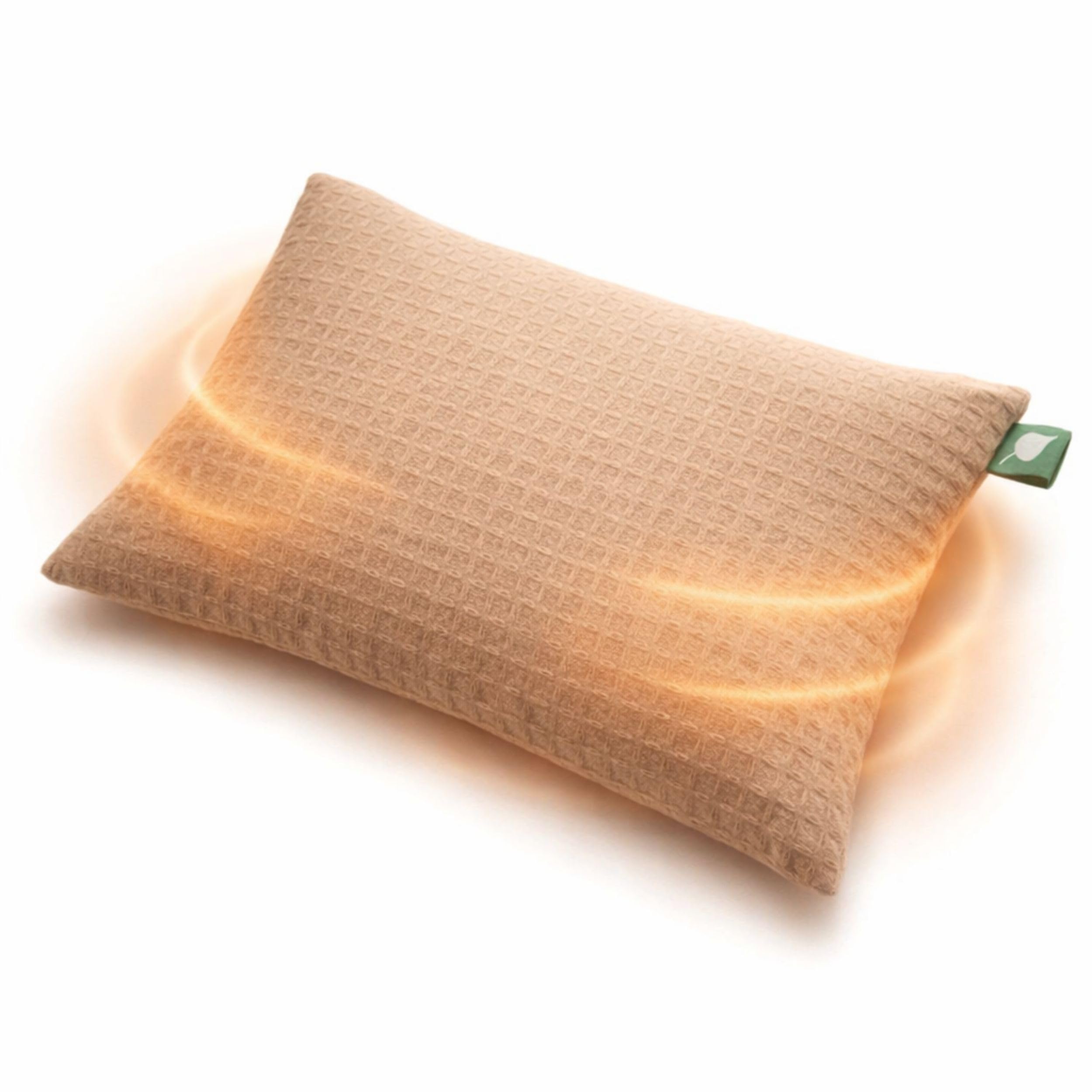 HERBALIND Wärmflasche Kirschkernkissen Wafffel in Box - 100% Baumwolle - Wärmekissen Körnerkissen Mikrowelle Natur Handmade in Germany für Erwachsene Kinder - 600g, 20x30cm (camel)