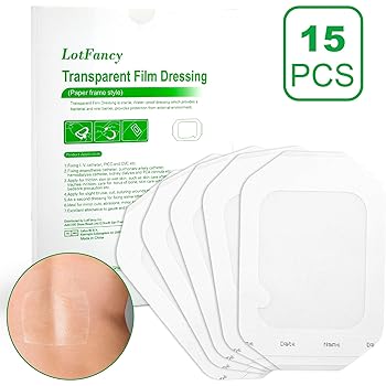 tape dressing waterproof transparent dressings wound scar x4 surgical sterile 15pcs bandage protection swimming therapy medical shower tattoo supplies frame