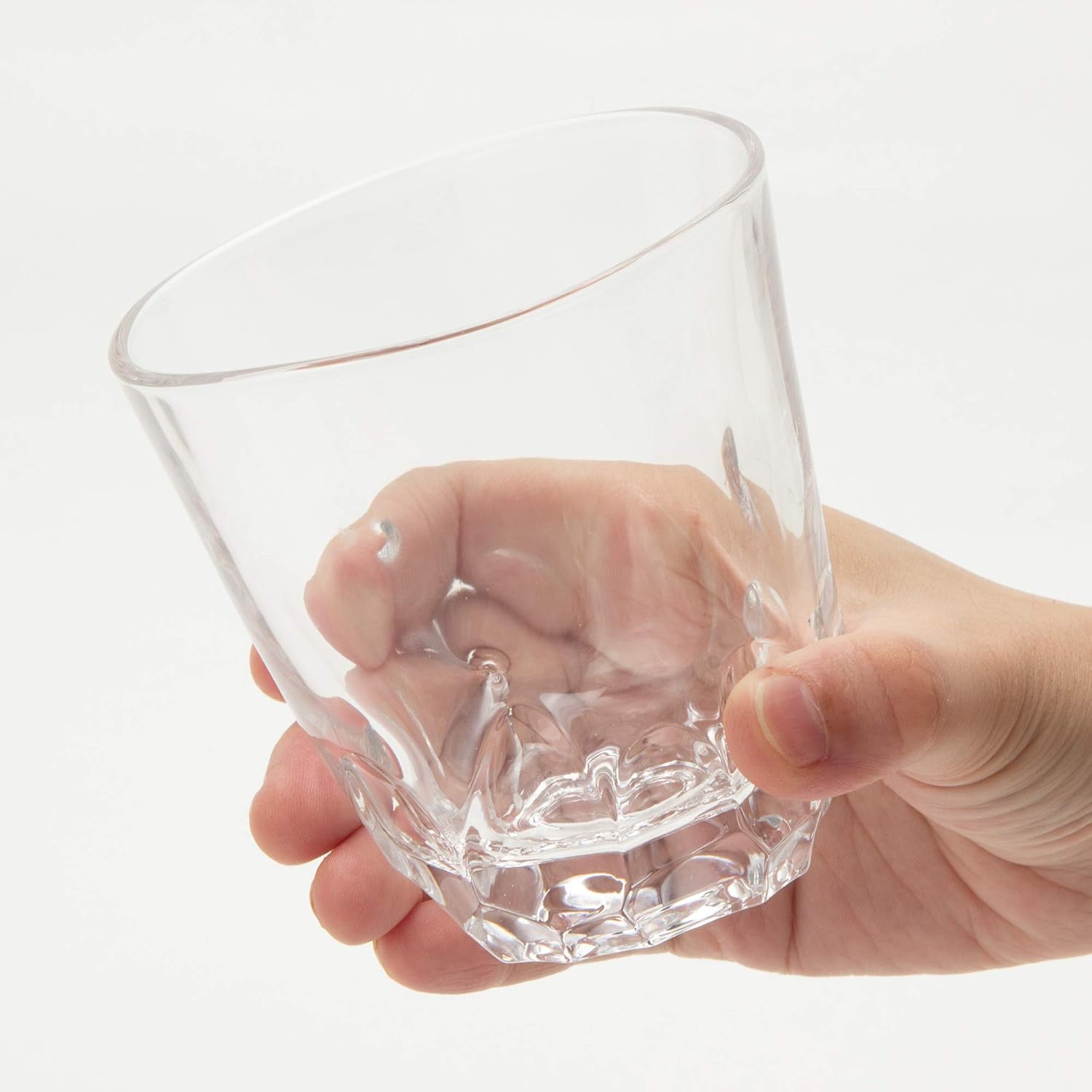 Toyo Sasaki Glass P-33103HS Whiskey Glass, Rock Glass, Authentic Shochu Dowraku Ekubo, 10.1 fl oz (310 ml), Pack of 6, On the Rock Glass, Shatter-Resistant, Cup, Made in Japan, Dishwasher Safe