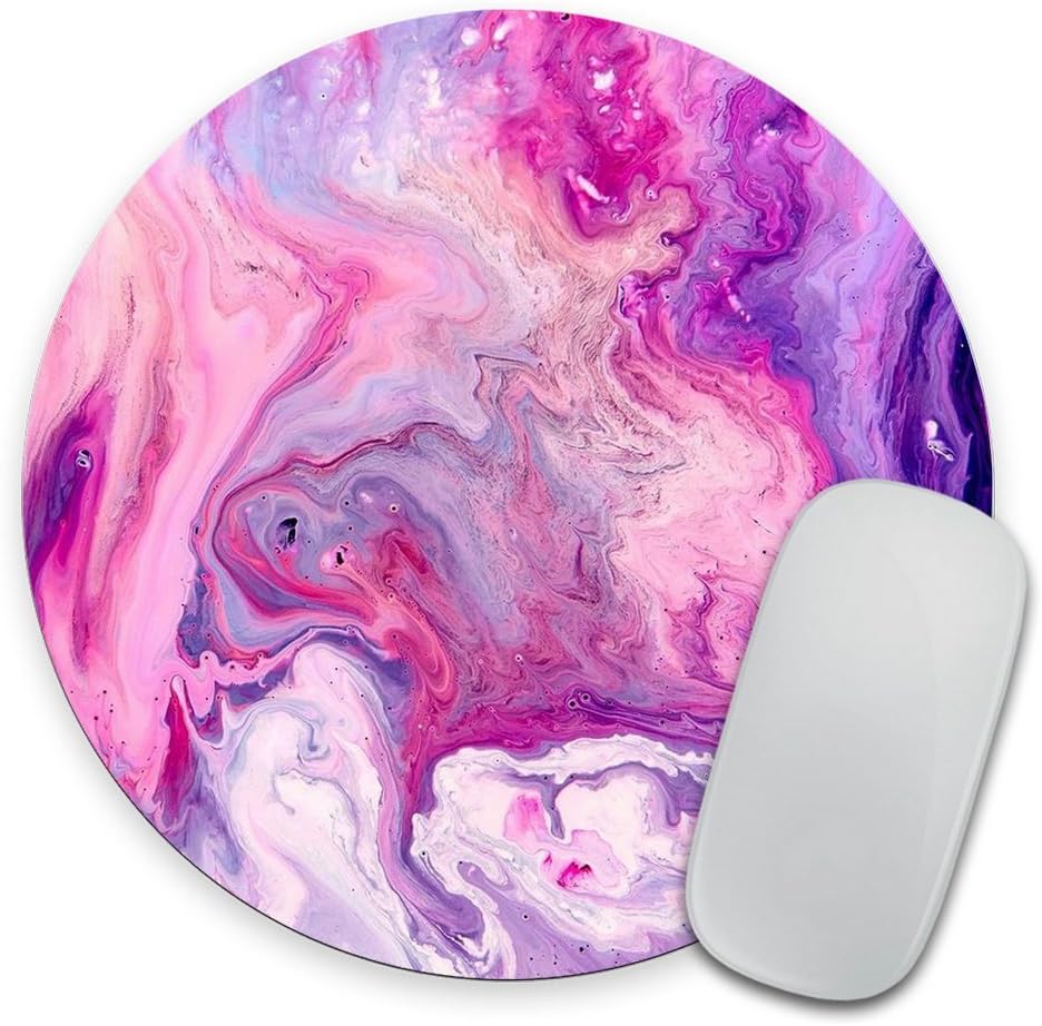 Marble Mousepad, Office Decor, Purple Mouse Pad