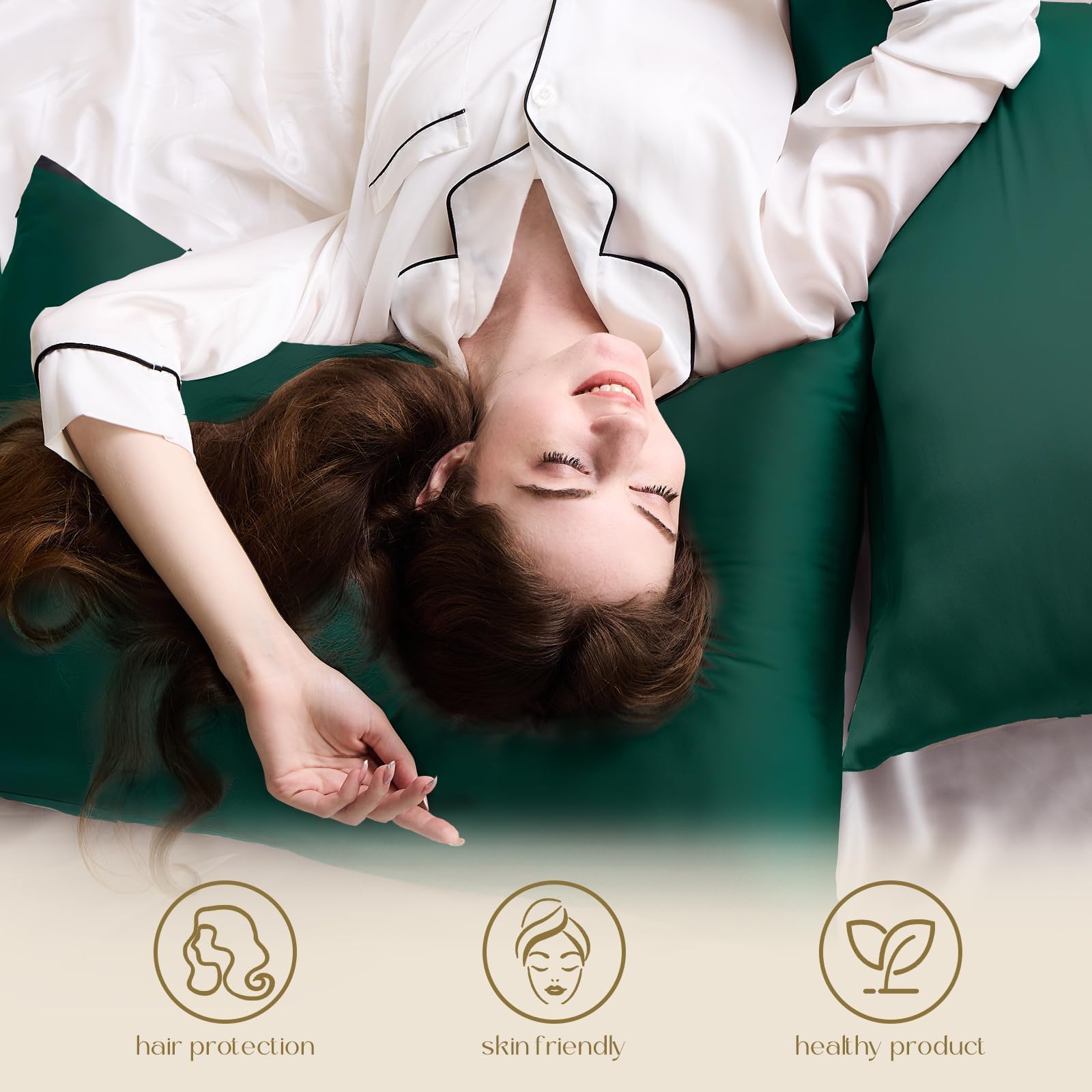 Amazon｜ZIMASILK 100% Pure Mulberry Silk Pillowcase for Hair