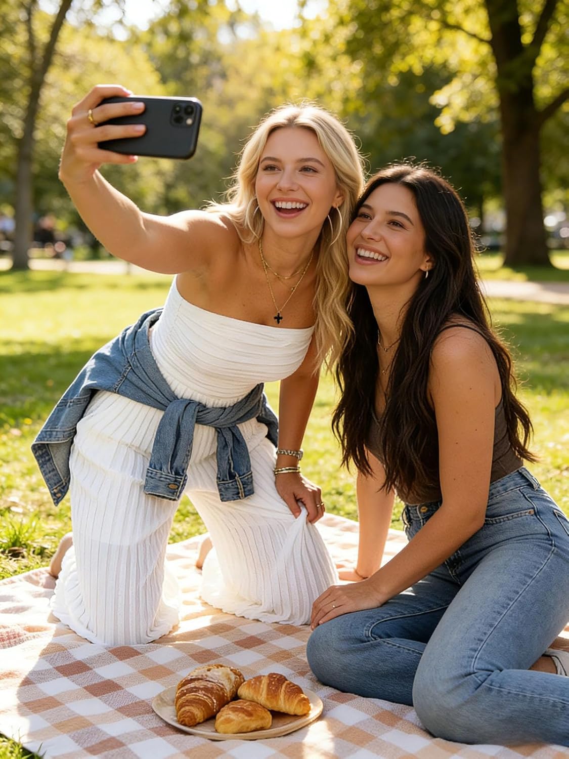 Women Sexy Strapless Tube Backless Jumpsuit See Through V Neck Tie Pleated One Piece Wide Leg Long Pants Romper - Image 3