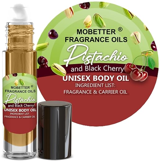 Mobetter Fragrance Oils Pistachio And Black Cherry Fragrance Body Oil For Unisex