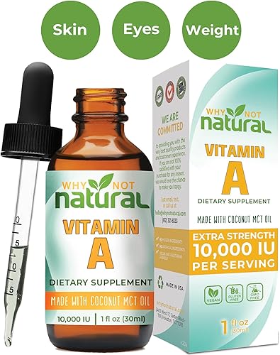 Miniatura 6 de Why Not Natural Gotas orgánicas de vitamina B12 y vitamina A líquida