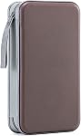 LIOVODE DVD Case, 96 Capacity CD Case Media Storage Holder Wallet Disc Collection Hard Plastic Booklet Organizer for Car