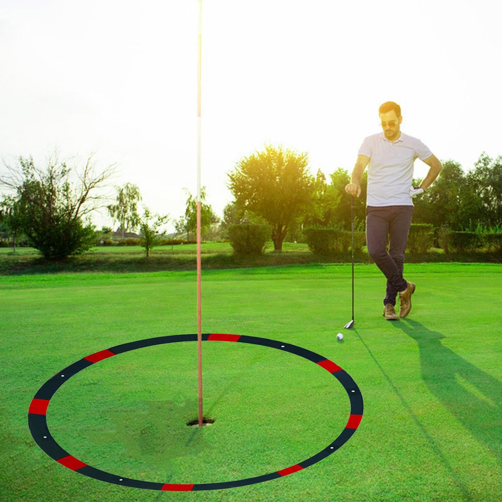 Zielringe für Golflöcher, Golf-Kreisziel | grünes Chipping Praxis als Ziele, faltbares Designfeldgerät für Putt oder S