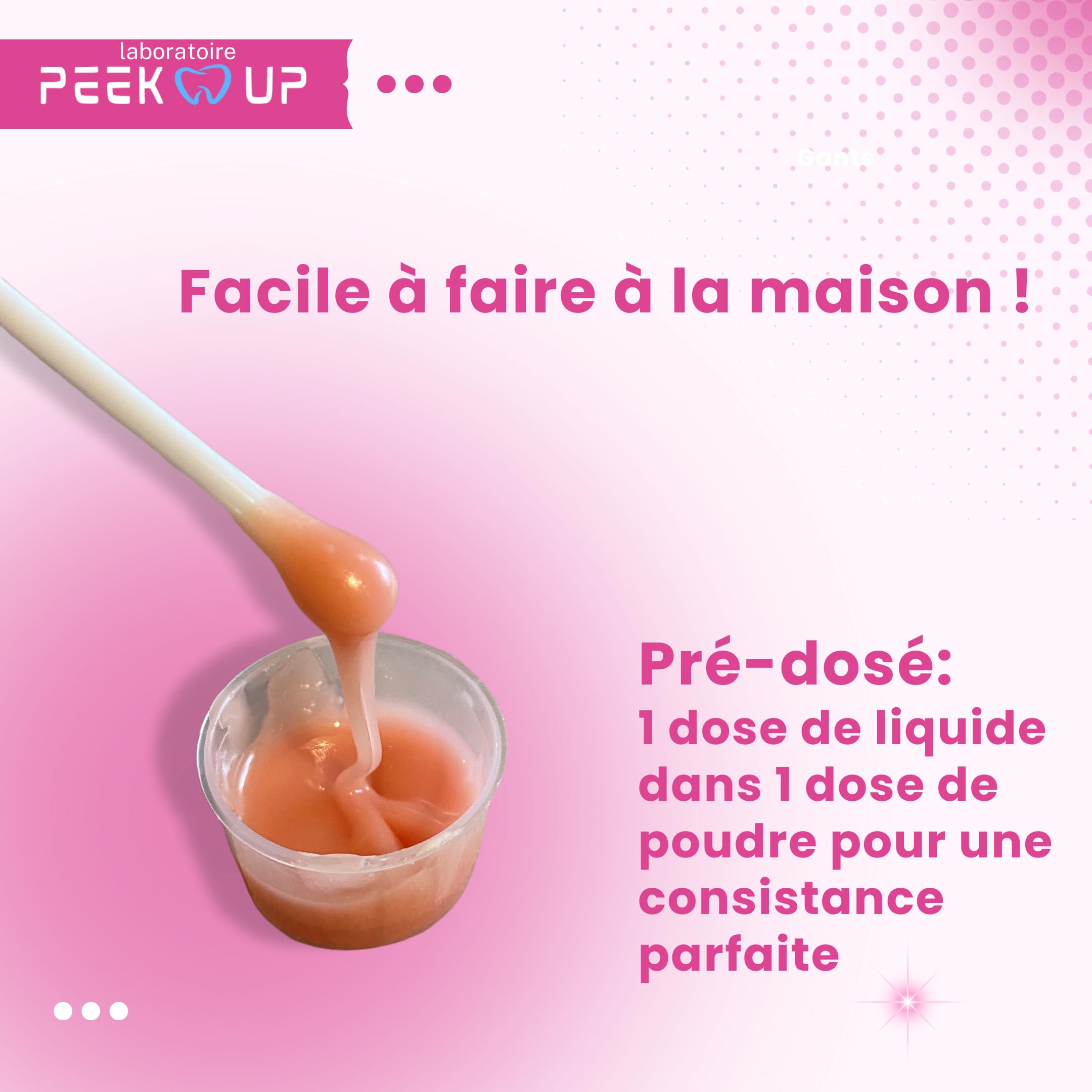 RESINE DENTAIRE KIT POUR 3 REPARATIONS, Réparez votre dentier cassé vous même, prédosé facile d'utilisation.