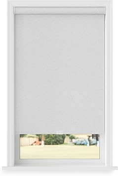Lumino 100% Blackout Roller Shades for Windows - 23" W x 72" L - Light Gray Haven, Over 2,000 Custom Sizes, Cordless, Dual Layer Fabric for Advanced Light Blockage, Thermal Insulated Privacy Blind