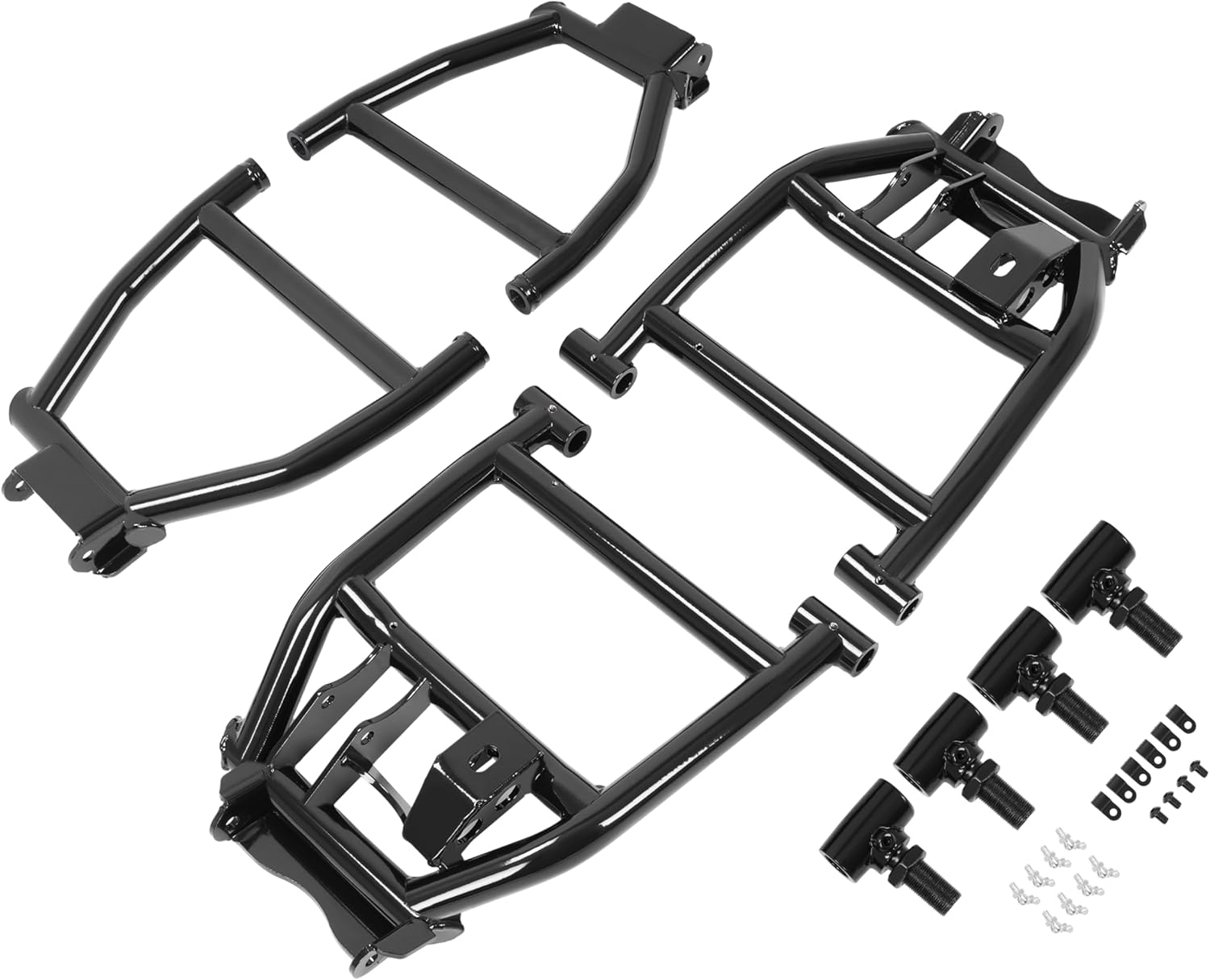 High Clearance Rear A Arm Compatible with 2013-2019 Polaris Ranger XP 570 900 1000 Crew Diesel Replacement for AA-P-RAN900-R-HC-02 Adjustable Upper&Lower Control Arm