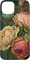 Vista 9 de Funda para iPhone 12/12 Pro Boho Shabby Chic Bohemio Rosas Vintage Flores Floral