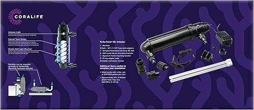 Miniatura 3 de Coralife Esterilizador de tanque de peces UV Turbo-Twist 12X, hasta 500 galones