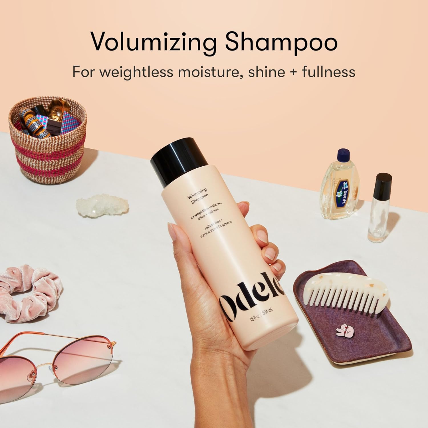 Odele Volumizing Sulfate-Free Shampoo, Adds Moisture, Shine, and Fullness for Straight or Wavy Hair Types, 32 Fl Oz - Image 2