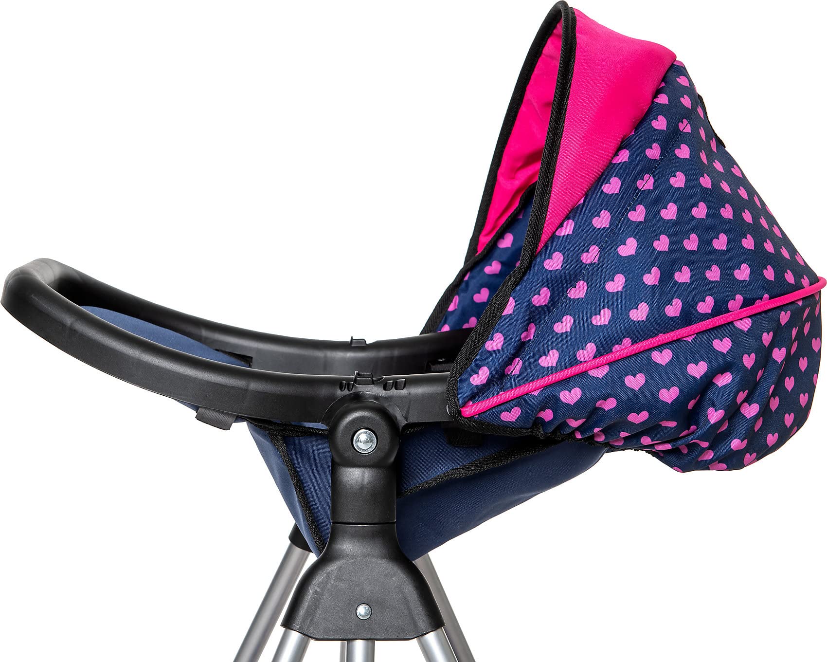 Bayer Design 63554AB Trona para muñecas con Bandeja de Comedor, Convertible en Cuna para muñecas, Accesorios para muñecas