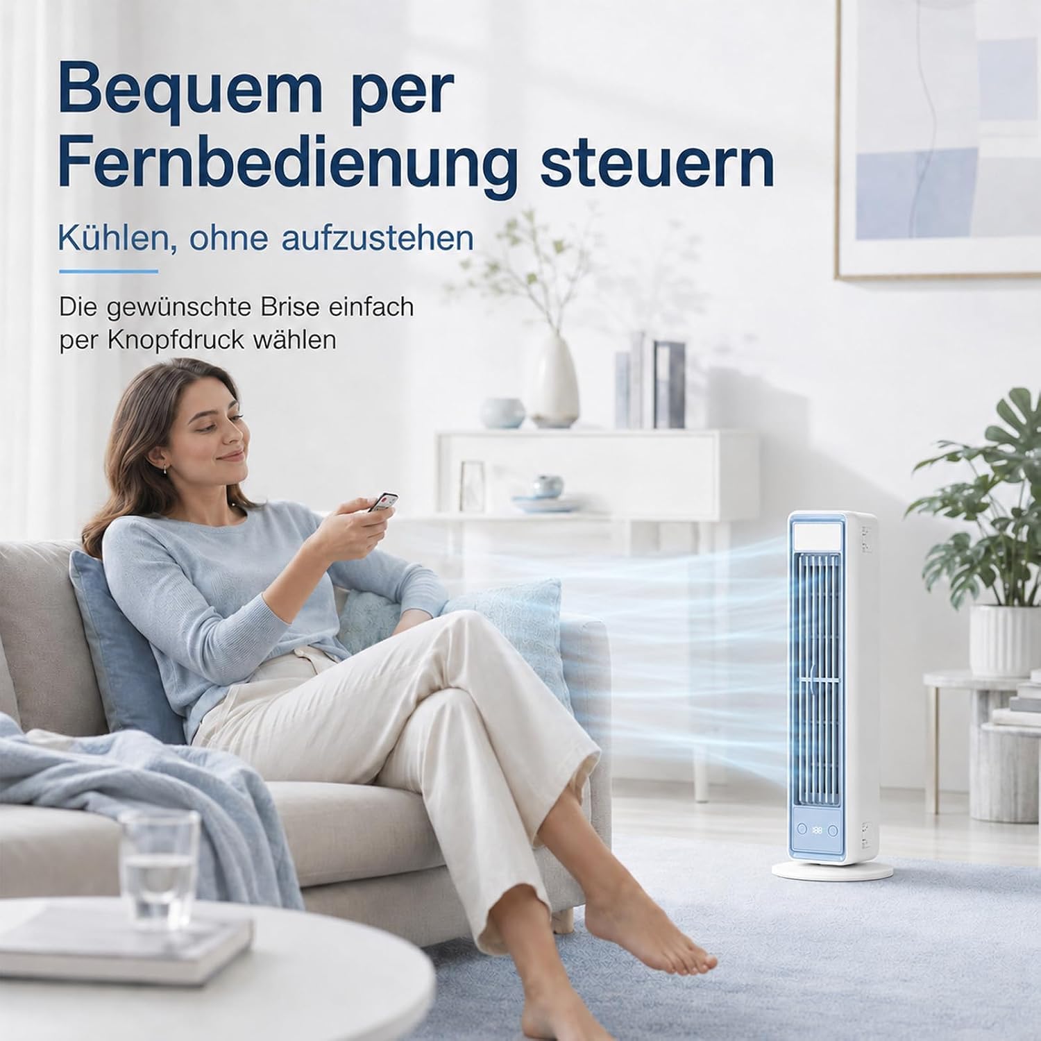 AirZuma klimaanlage,Kühlt mit CoolCore™, sparsamster Stromverbrauch, Akku, bladeless & leise (2 PCS)