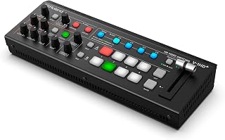 Roland V-1HD+ Compact HD Video Switcher: 4 HDMI Inputs, 14-Ch Audio Mixer for Live Streaming & Events
