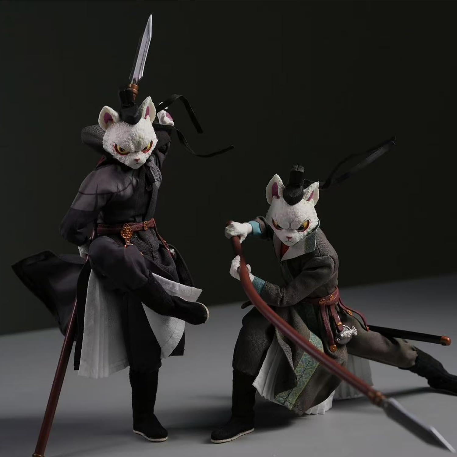 NOTTA 1/12 Action Figures - White Cat Legend Lord Whiskers Li Bing Deluxe Edition - 8‘’,Highly Posable Collectible Model Ages 15+