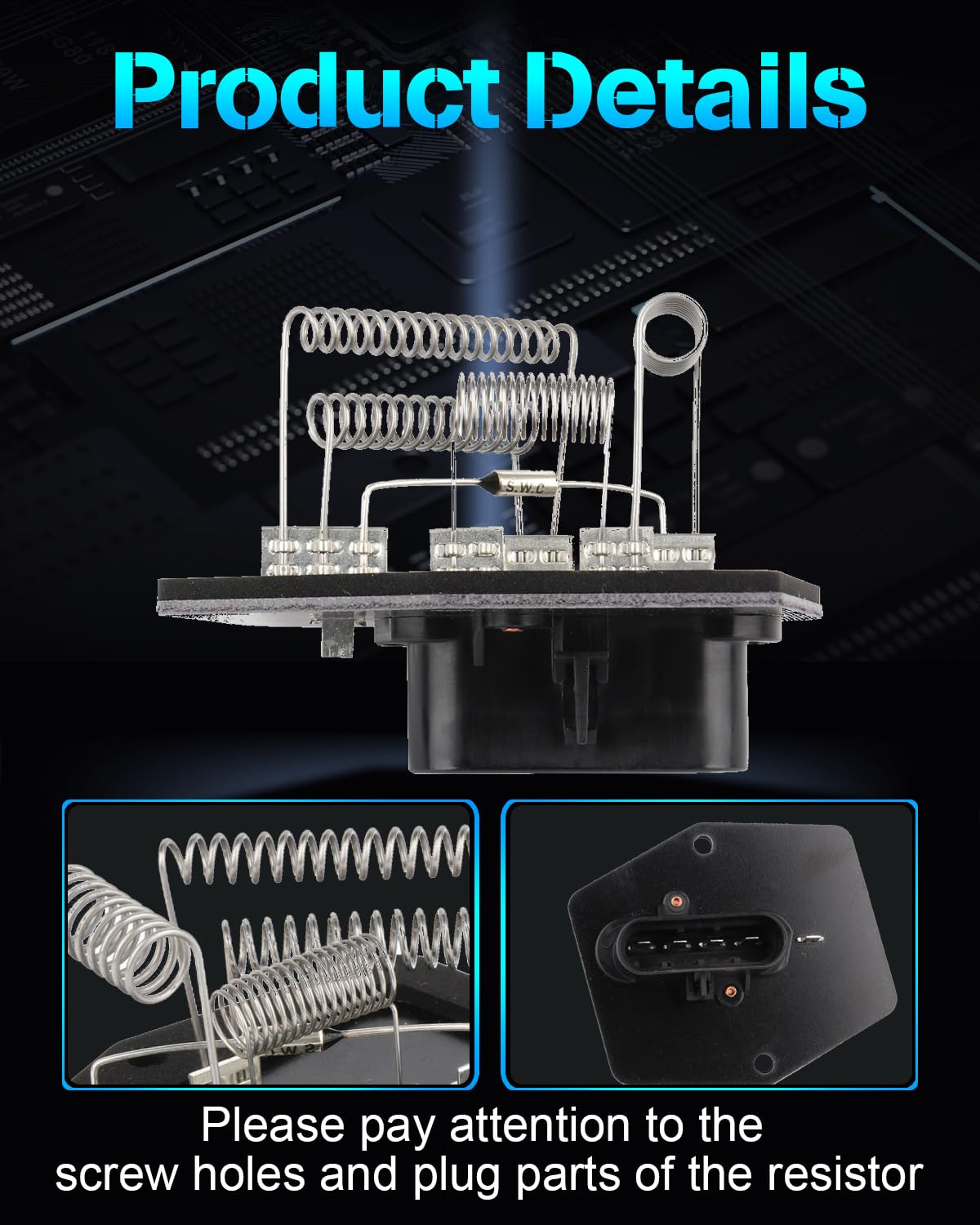 1999-2000,2002-2006 Cadillac Escalade HVAC Heater Blower Motor Wire Ha - Foto 3