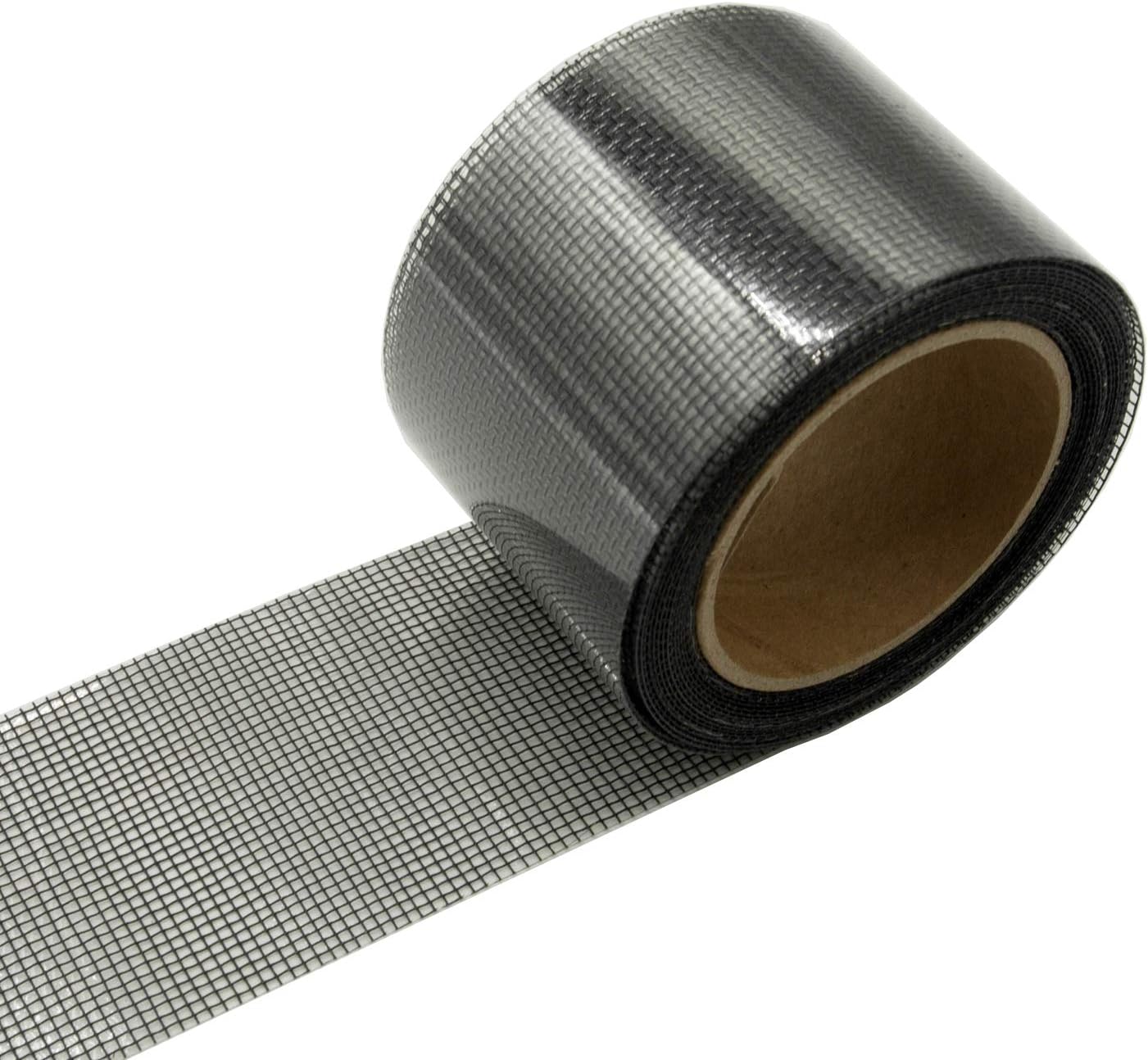 KTOJOY 2"x140" Screen Patch Repair Kit, Door Window Screen Repair Tape Fiberglass Covering Mesh, 3-Layer Strong Adhesive and Waterproof Repair Holes Tears , Black