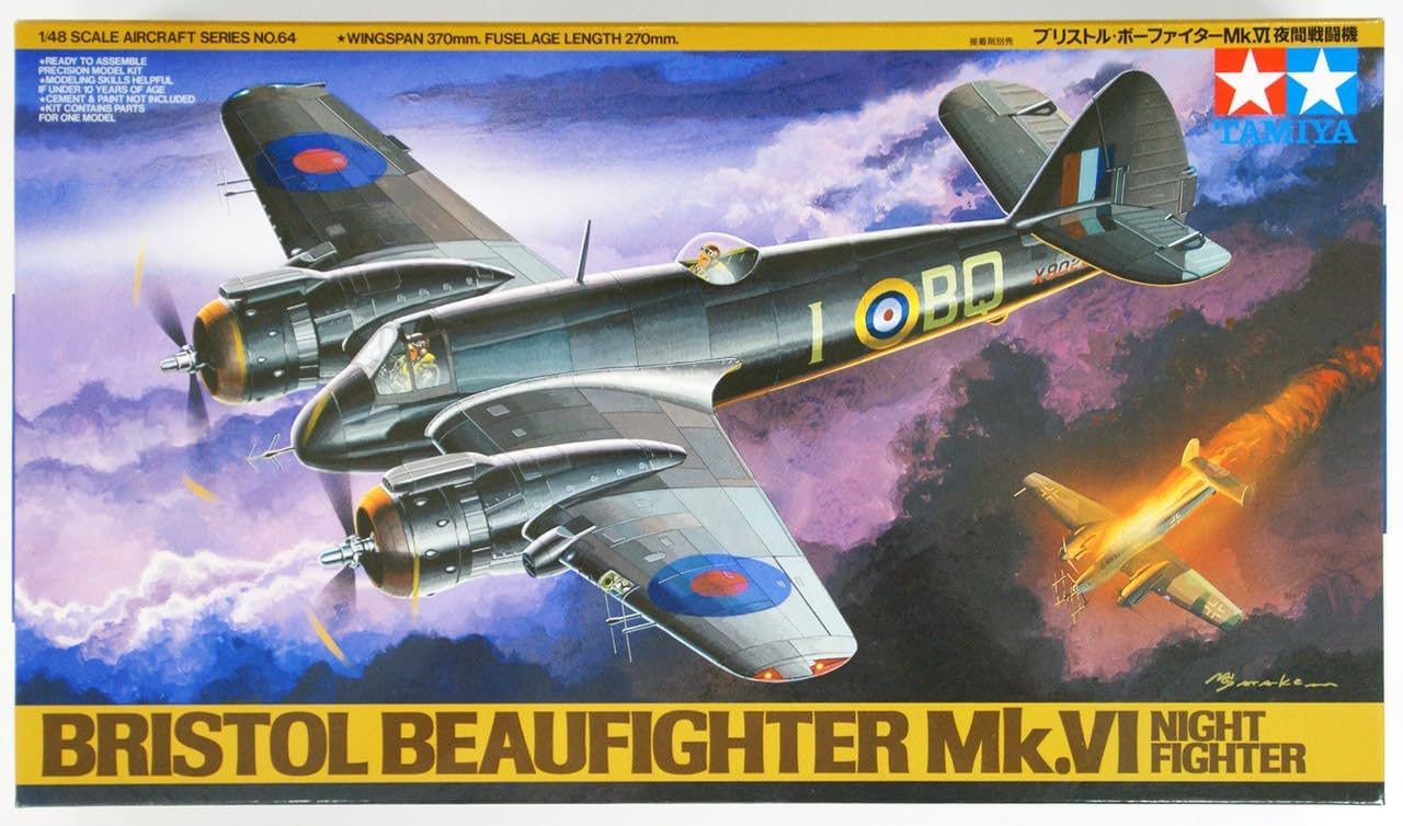 Tamiya 1:48 scale Bristol Beaufighter Mk.VI Night Fighter - kit 61064