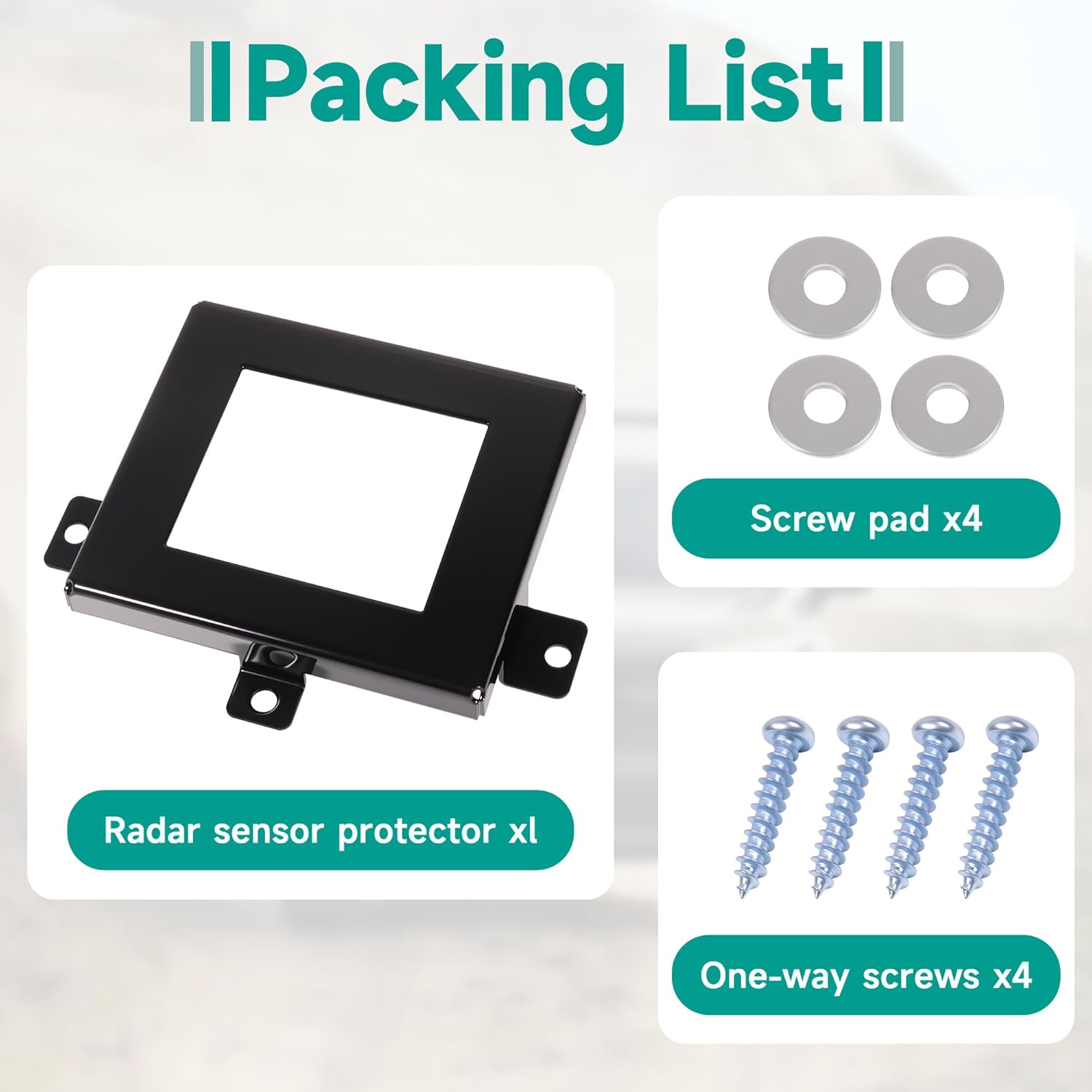 Radar Sensor Protector Cover for Honda CRV CR-V 2023-2025 Fit Vehicle Anti-Theft Distance Radar Sensor Protection Cover with Screws