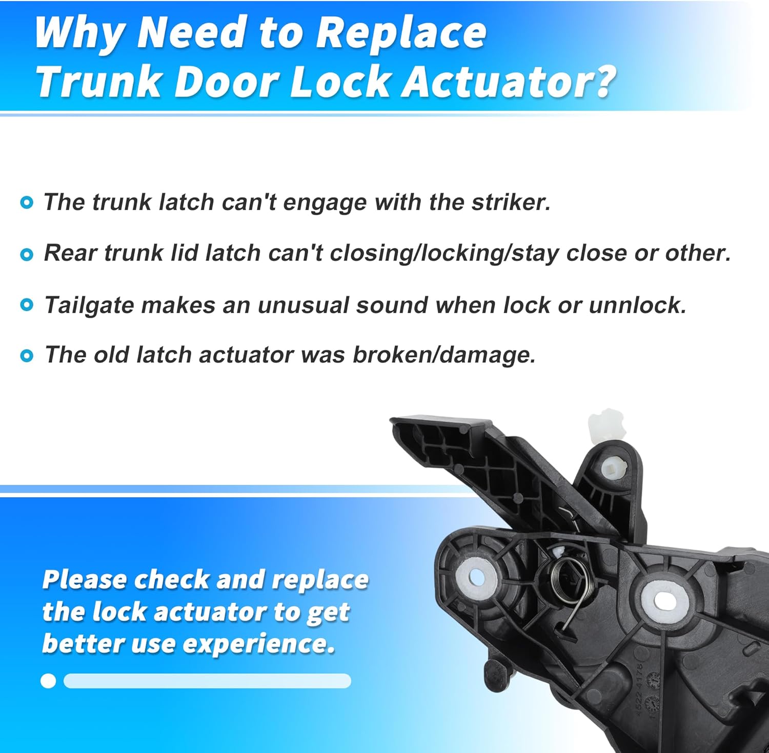 Power Tailgate Control Door Lock Actuator for Ford Maverick 2022-2024 for Ford for Ranger 2019-2024 JB3Z-9943170-A 2 Pin Rear Tailgate Door Control Unit