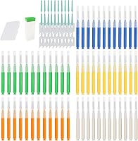 Vista 1 de Cepillo interdental de 360 piezas, cepillo para aparatos ortopédicos desechables, cepillos dentales entre dientes, cepillos interdentales
