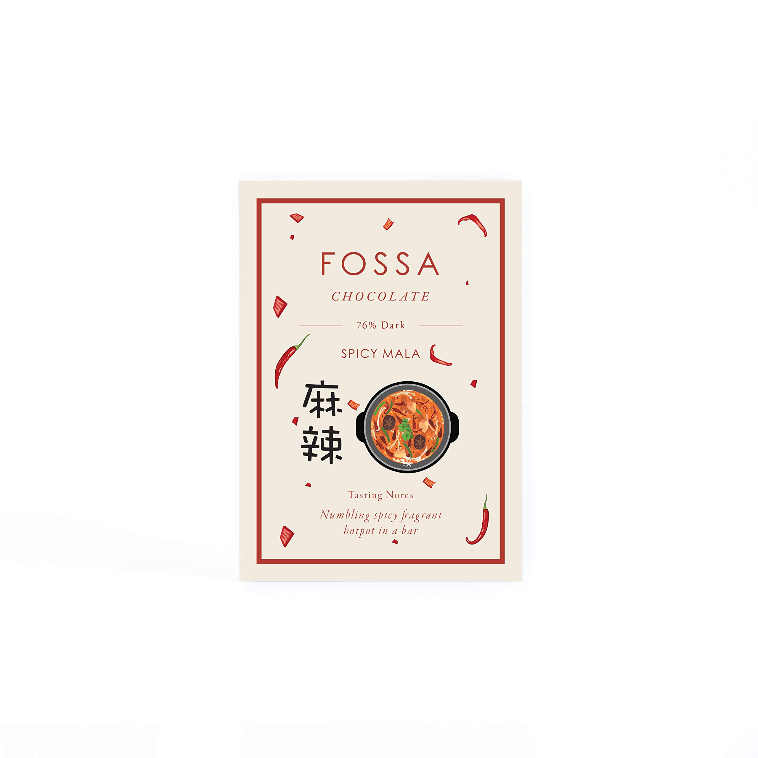 Spicy Mala Dark Chocolate 65% by Fossa Chocolate