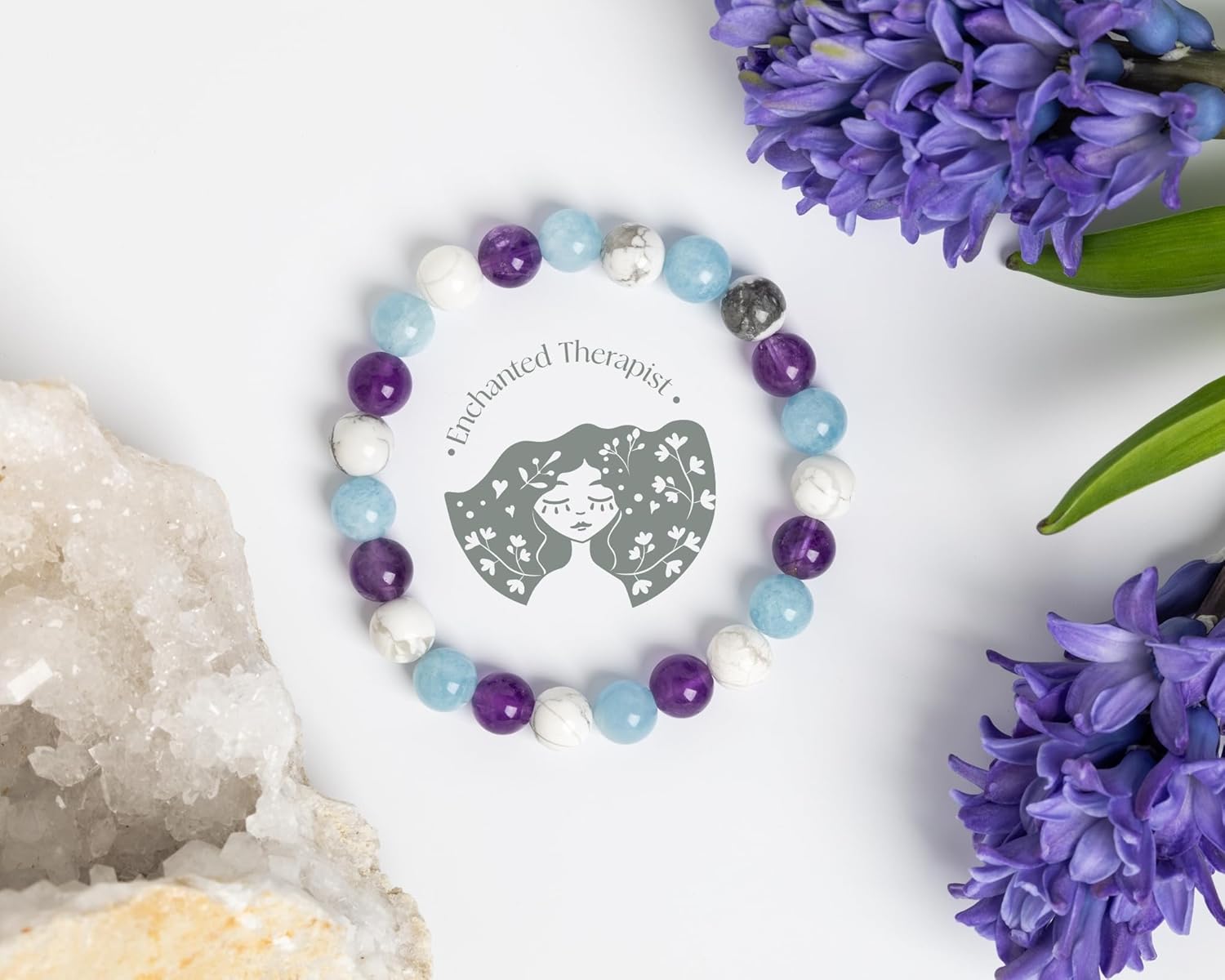 Reiki Infused Aquarius Zodiac Bracelet, Energy Bracelet, Reiki Gift, Reiki jewelry, Gemstone bracelets, Crystal bracelets - Image 4