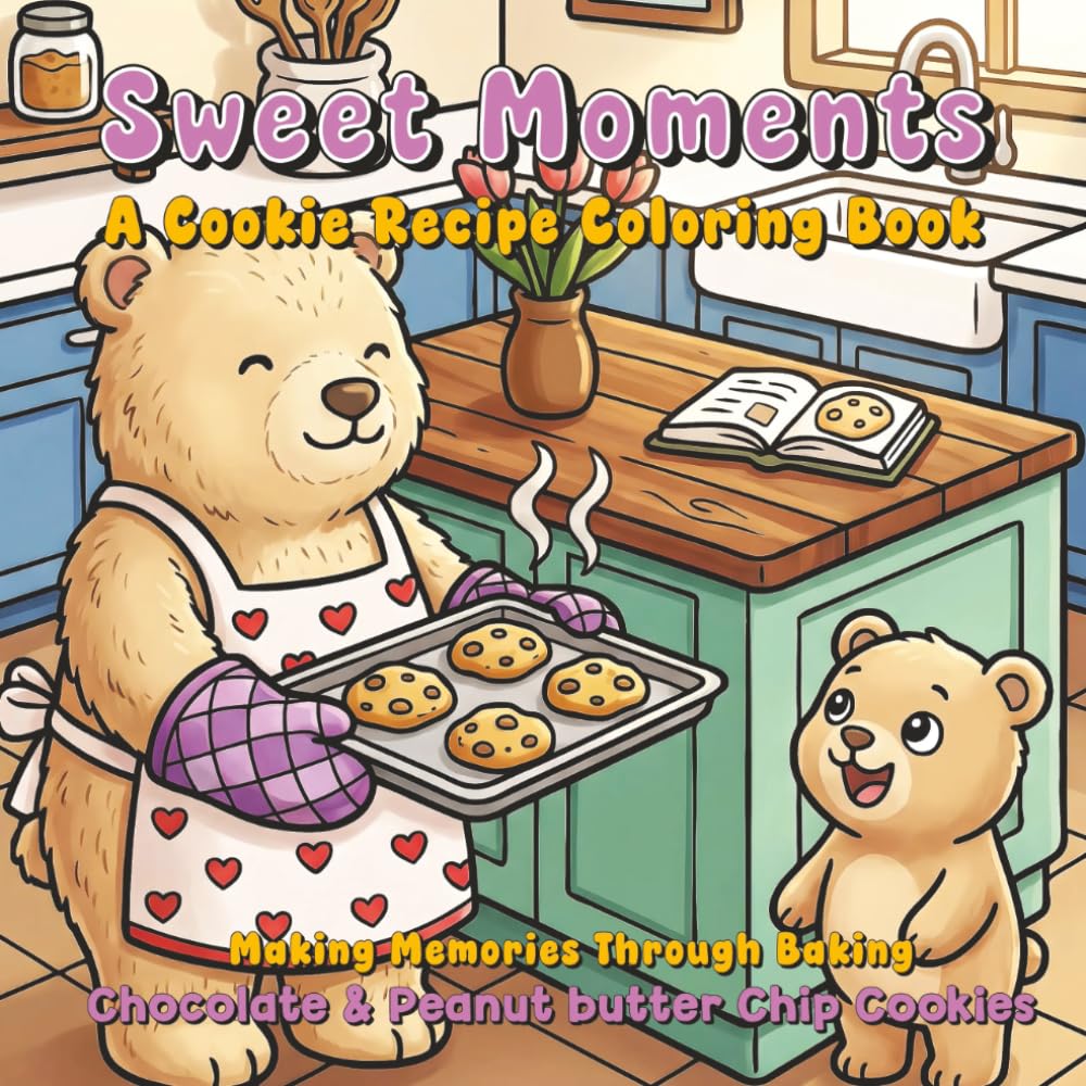 Sweet Moments: A Cookie Recipe Coloring Book