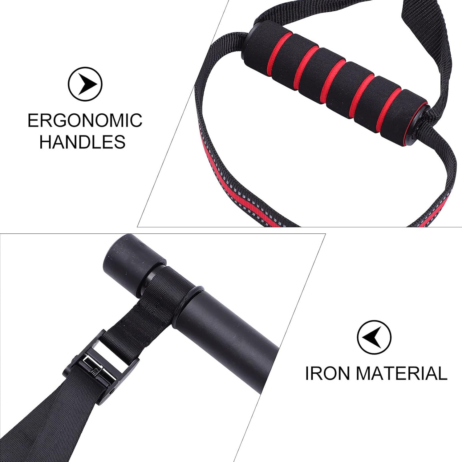 Resistance Bands Set with Pull Arm Exercise Bands and Chest Expander for Full Body Strength Training Hip and Arm Workout Fitness and Pilates Equipment for Men and Women