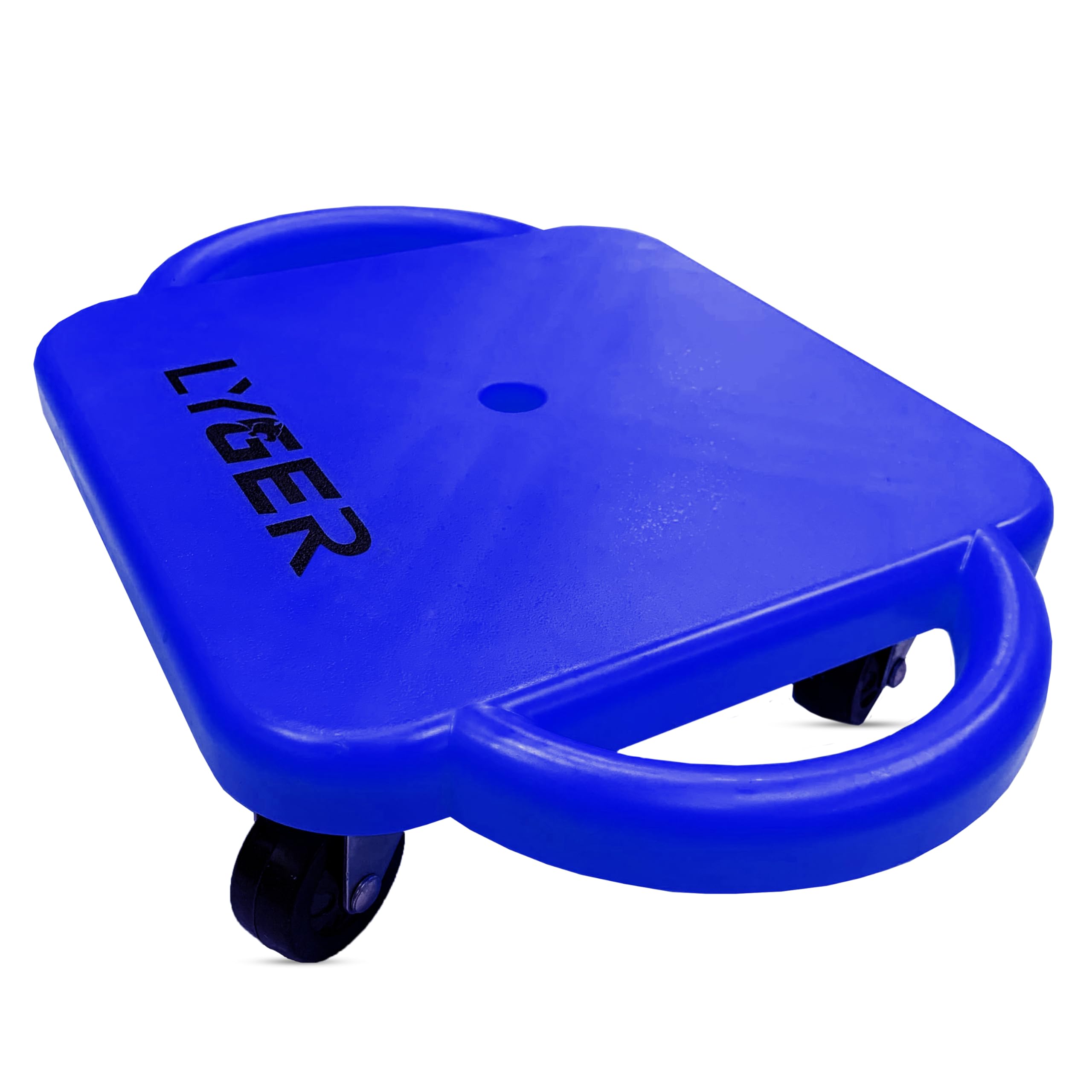 LYGER Scooter Board with Handles,Plastic Casters Floor Scooter Board,Sitting Scooter Board for Kids Children (Blue-Scooter, Scooter-Blue) - Image 3 thumbnail