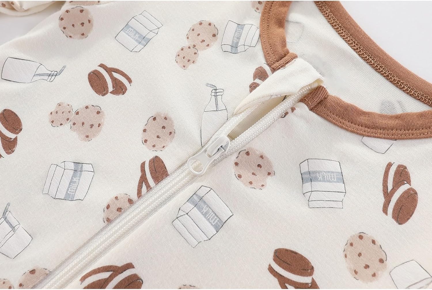 falianni 3 Pack Cartoon Baby Unisex Jumpsuits Comfy Solid Color New born Boy Girl Rompers Long Sleeve Zipper Infant Colthes