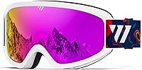 Vista 19 de WISTON OTG - Gafas de esquí y snowboard para hombres, mujeres y jóvenes, 100% protección UV W1