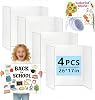 KISOY Tri-Fold Poster Board, Display Board for School Projects and Presentations 4, 26 x 17 inches