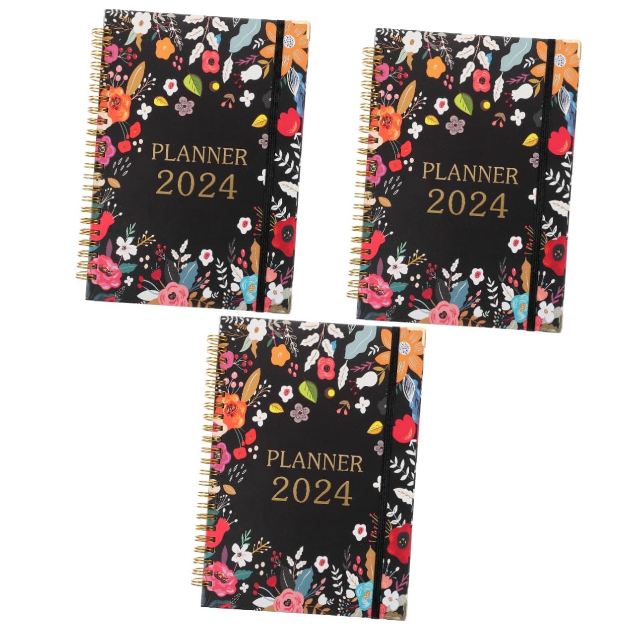VILLCASE 3 Pz Pianificatore Accademico Dell'ufficio Taccuino Pianificatore Giornaliero Calendario Di Agenda Mensile Settimanale 2024 Organizzatore Finanziario Mensile Carta