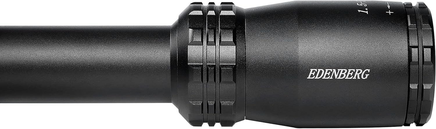 Edenberg 1.5-5X20mm 1-inch Tube Rifle Scope for Hunting and Tactical Shooting 100% Waterproof Fogproof Shockproof Construction with Wide Filed of View with Green and Red Illumination Reticle