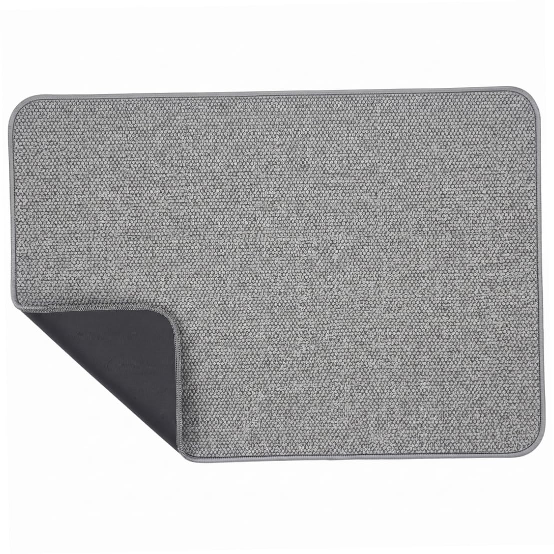 Xoeryoy Absorbent Bath Mat, Quick Dry Non-slip Bathroom Rug Washable Thin Bath Mat, 20x32inch, Grey